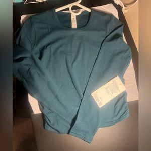 Lululemon ribbed long sleeve- brand new with tags- storm teal